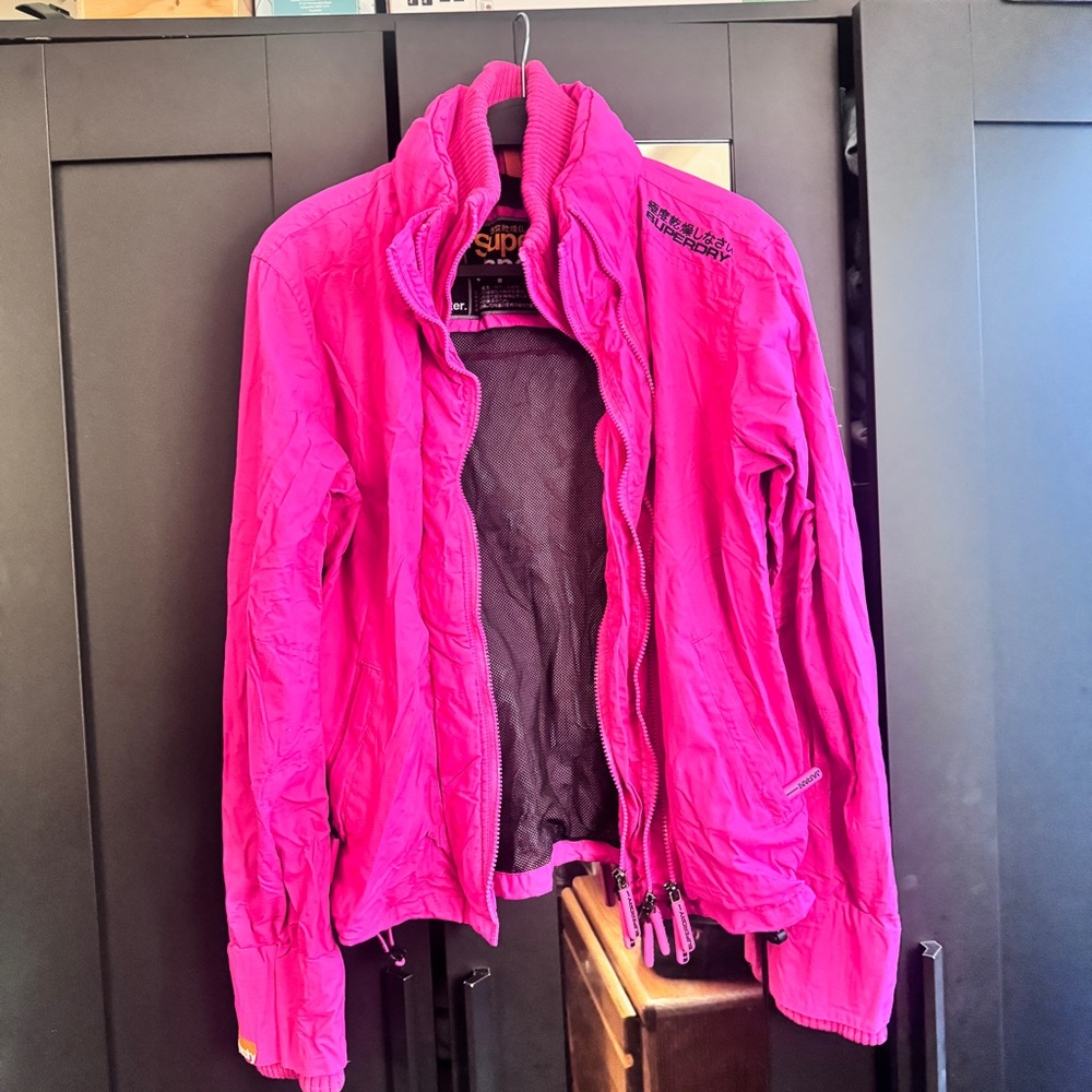 Superdry Women's “The Windcheater”  Mesh Lined  Pink Ski Jacket